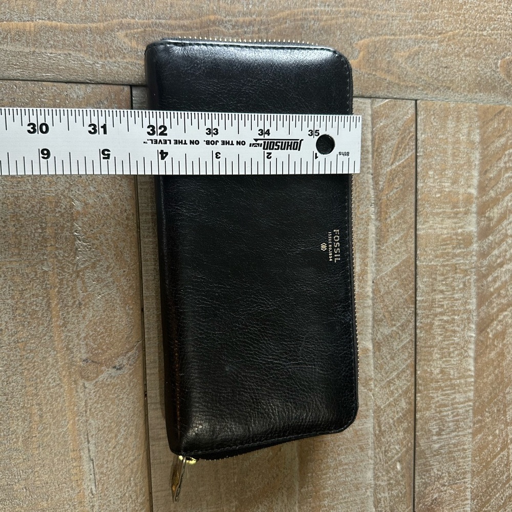 Fossil Womens Black Full Zip Wallet - Picture 7 of 7